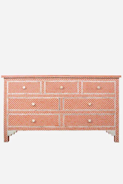 Bone-Inlay-Fishscale-7-Drawer-Dresser-Chest-1-510x765 Bone Inlay Fishscale 7 Drawer Dresser