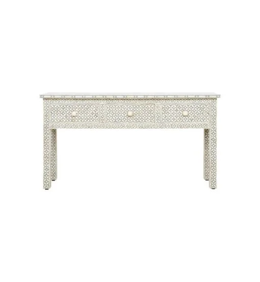 Grey-Bone-Inlay-Geometrical-Design-3-Drawer-Console-510x552 grey bone inlay 3 drawer console