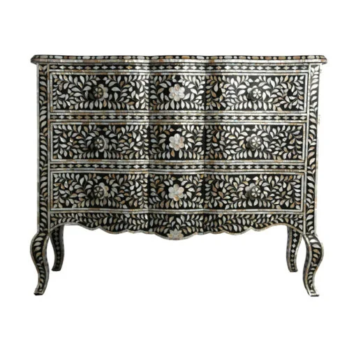 Mother-of-pearl-inlay-3-drawer-wave-pattern-chest-of-drawer-black-510x510 Mother of Pearl Inlay 3 Drawer Chest