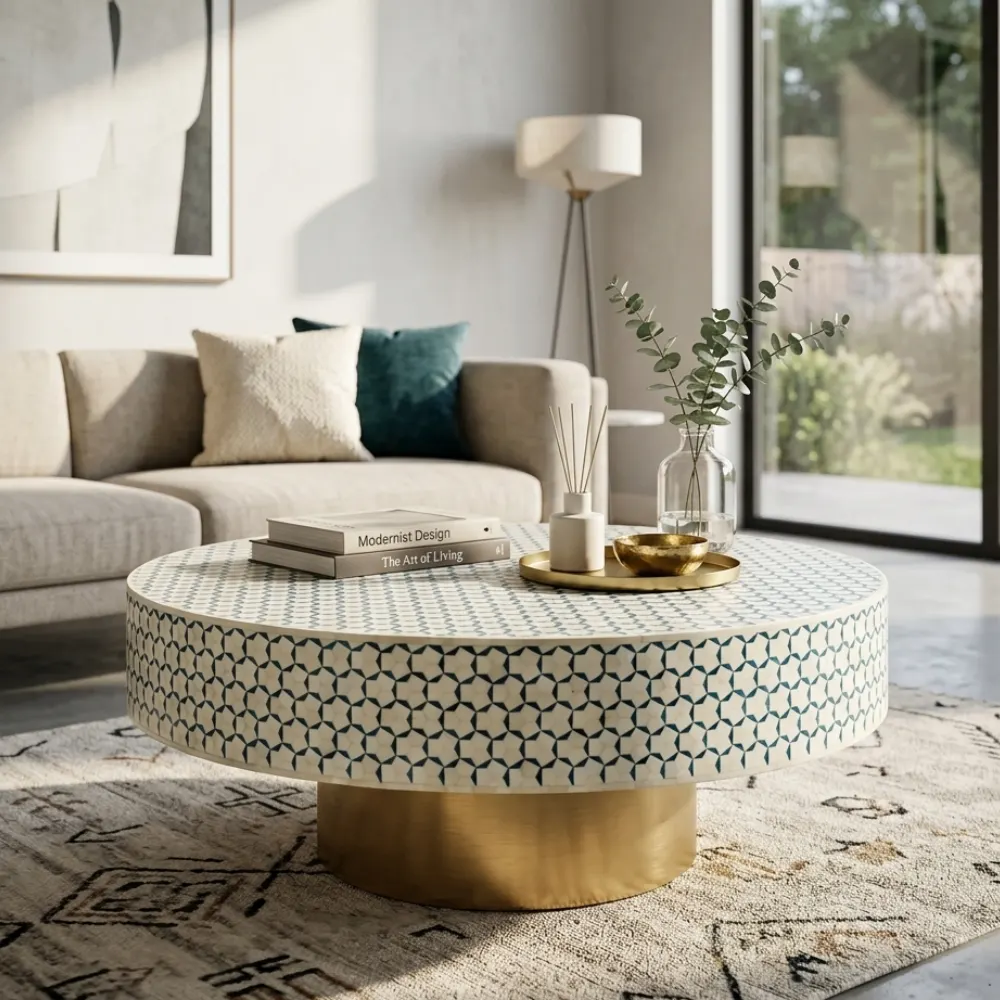 blue-targua-bone-inlay-coffee-table 1 (2) Blue targua bone inlay coffee table in modern living room with decor