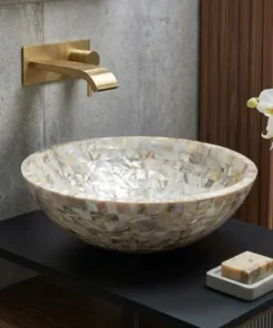 Handmade Mother of Pearl decorative round wash basin