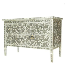Mother Of Pearl Inlay Chest Of 2 Drawers