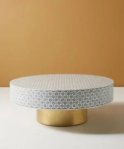 Mother Of Pearl Inlay Round Coffee Table