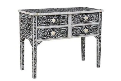 Mother-of-pearl-inlay-console-black-Mother-of-pearl-inlay-Console-Table-Mother-of-pearl-inlay-Desk-510x341 Mother of Pearl Inlay Console Table with 4 Drawers