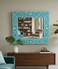 Custom bone inlay mirrors made for a Kuwait interior project
