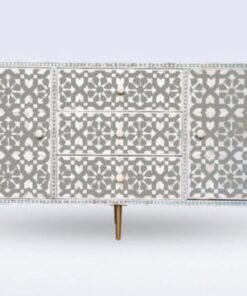 Bone inlay 3 drawer 2 door sideboard Moroccan design / buffet /