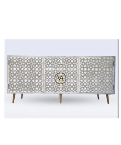 Bone inlay 3 drawer 2 door sideboard Moroccan design