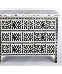 Bone inlay Iberia design 4 drawer chest , dresser , sideboard