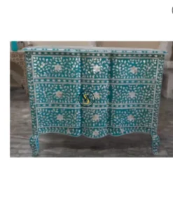 Mother of Pearl Inlay Chest of 3 Drawers
