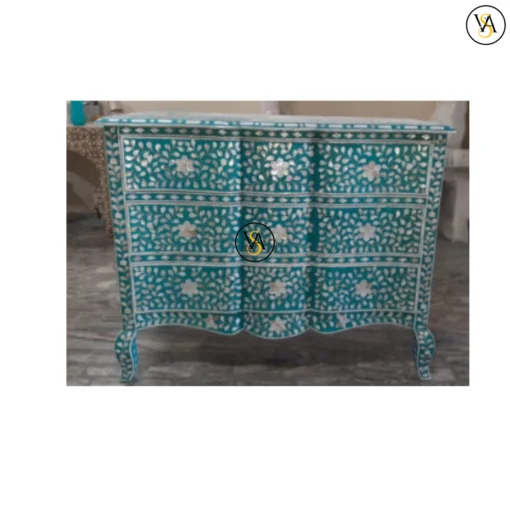 Mother of Pearl Inlay Chest of 3 Drawers