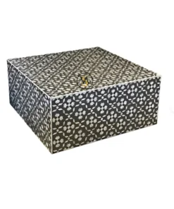 Black Mother of Pearl Lilly Design Coffee Table