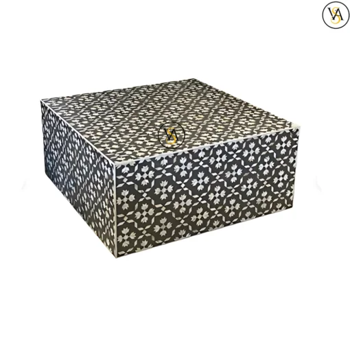 Black Mother of Pearl Lilly Design Coffee Table
