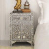 Mother of pearl Inlay bedside nightstand
