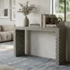 wood inlay Intarsia Inlay console bone / desk / table