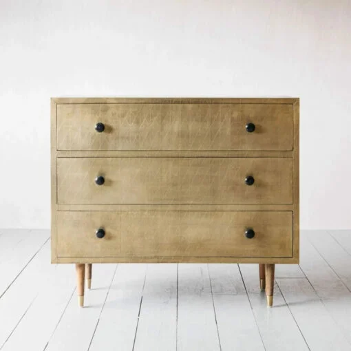 Brass-Chest-of-Drawer-Geometric-Design-Brass-Commode-Brass-Dresser-Brass-furniture-3-510x510 Royal brass 3 drawer chest front view