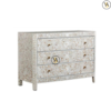 Mother of pearl inlay chest of 3 drawers