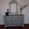 Mother Of Pearl Inlay 7 Drawer Black Color DresserChest