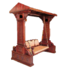 Teak Wood Jali Swing / Wooden jhula