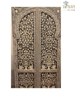 Alternative view of Handmade Bone Inlay Floral Double Door