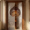 Handmade pure silver door for pooja room and home temple