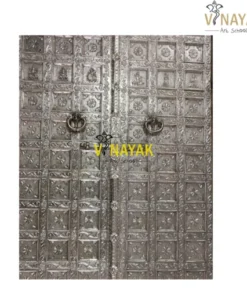 Alternative view of Silver Filigree Work Temple Door