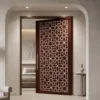 Luxury handmade bone inlay decorative door with beautiful geometric inlay detailing