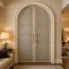 Luxury MOP inlay door for villa and premium home interiors