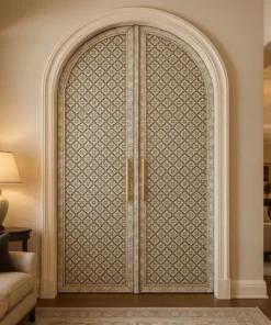 Luxury MOP inlay door for villa and premium home interiors