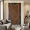 Handmade wooden decorative door for bedroom