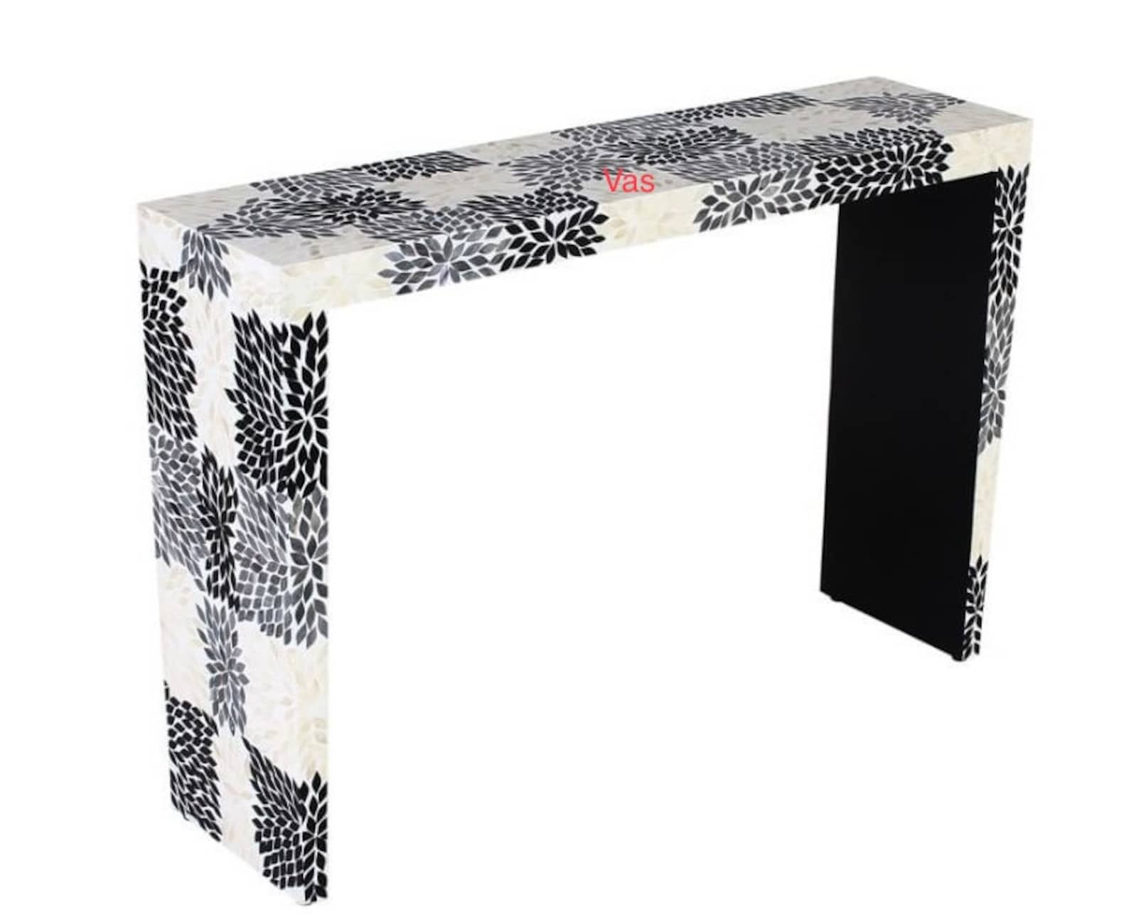 DIY bone inlay flower design bone inlay console | bone inlay