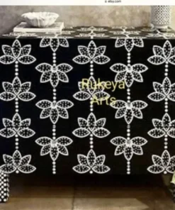 Black bone inlay sideboard