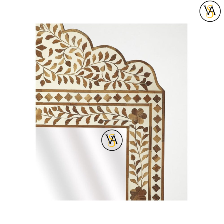 Handmade Camel Bone Inlay Mirror - Jharokha Design | Bone Inlay ...