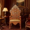 Crown Royal Throne Chair placed in vintage-style royal room setting