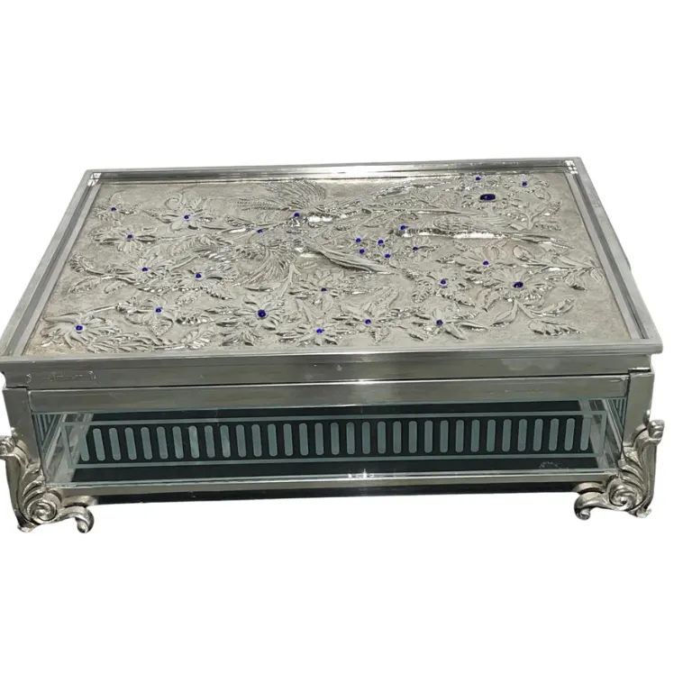 white-metal-jewelry-storage-front-view