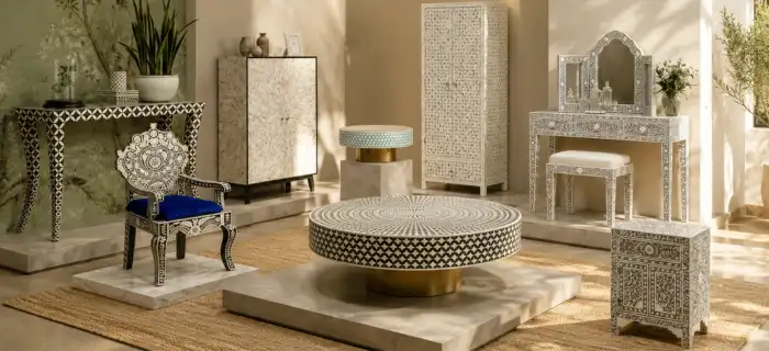Luxury Mother of Pearl Furniture Collection