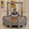 Luxury German Silver Laddu Gopal Jhula handmade for home temple