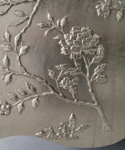 Sideboard buffet cabinet with close up rose floral design