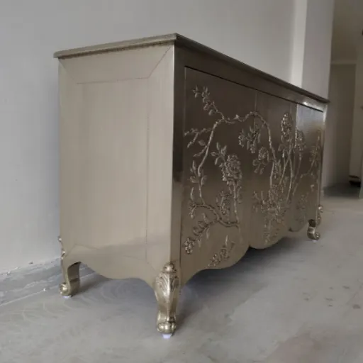 German silver cabinet for living room and dining room