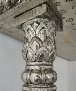 home temple floral carved pillar