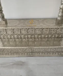 luxury handcrafted carved pooja mandir base view