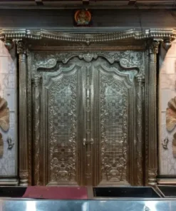 Alternative view of German Silver Carved Temple Double Door