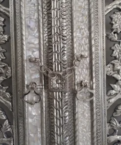handcrafted German silver temple door handle